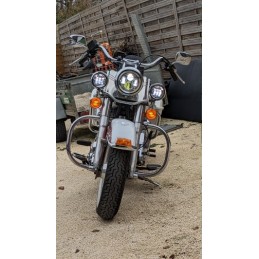 Harley Davidson 7-calowy reflektor LED projektor + 4,5 calowe światła przeciwmgielne Touring Electra Glide + uchwyt