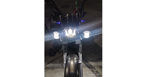 Harley Davidson 7-calowy reflektor LED projektor + 4,5 calowe światła przeciwmgielne Touring Electra Glide + uchwyt