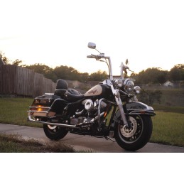 Harley Davidson 7-calowy reflektor LED projektor + 4,5 calowe światła przeciwmgielne Touring Electra Glide + uchwyt