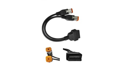 Adapter OBD2 Harley Davidson 6-pin 4-pin OBD2, kabel diagnostyczny, skaner Harley Davidson TEXA