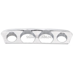 Chrome Inner Fairing Tri-Line Gauge Stereo Switch Trims Accents Panel Cover For Harley Electra Street Glide Tri Glide