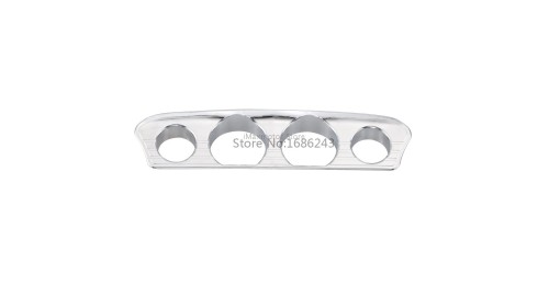 Chrome Inner Fairing Tri-Line Gauge Stereo Switch Trims Accents Panel Cover For Harley Electra Street Glide Tri Glide