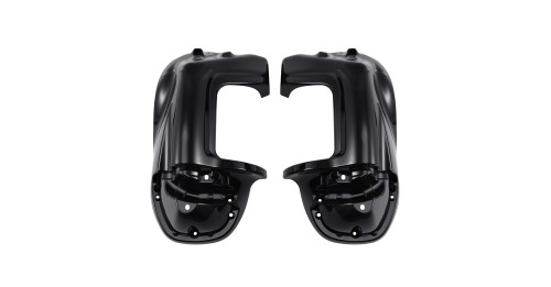 Samger Motorcycle Glove Box Lower Vented Leg Fairing For Harley Touring Ultra FLTR 1998-2009 Electra Glide FLT Bright Black