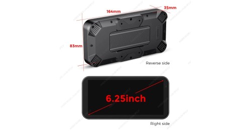 6.25'' Wireless Carplay Motorcycle Portable GPS Navigation Display Screen Motorcycle Wireless Android Auto Monitor Waterproof