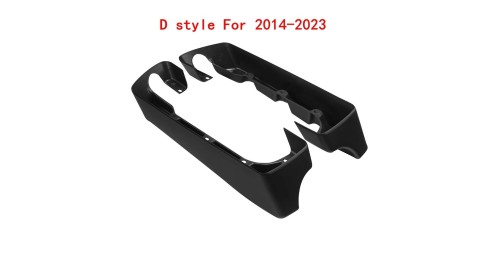 4" Hard Stretched Saddle Bag Extensions For Harley Touring Road King Street Glide Electra Glide 1994-2013 2014-2023