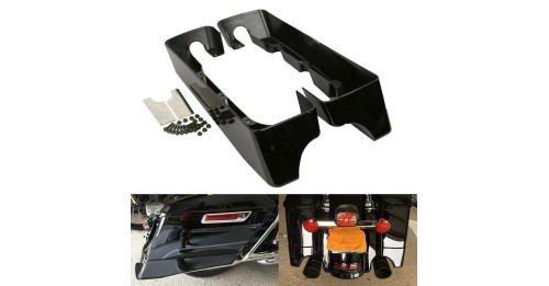 4" Hard Stretched Saddle Bag Extensions For Harley Touring Road King Street Glide Electra Glide 1994-2013 2014-2023