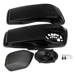 Saddle Bag Lids 5"X7" Speaker For Harley Touring Electra Road Glide King FLH FLTR FLHX FLHR FLHTK FLHRC FLHT 14-23