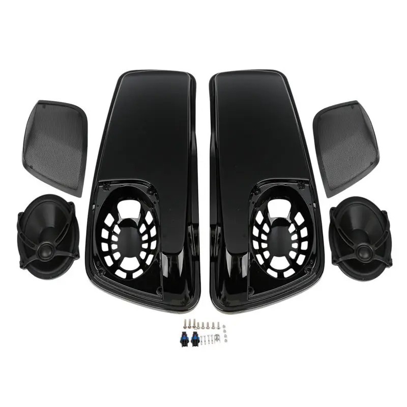 Saddle Bag Lids 5"X7" Speaker For Harley Touring Electra Road Glide King FLH FLTR FLHX FLHR FLHTK FLHRC FLHT 14-23