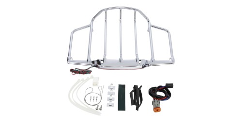 LED Light Pack Trunk Luggage Rack For Harley Touring Tour Pak Road King Electra Street Glide 1993-2013 Air Wing