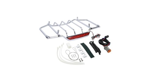 LED Light Pack Trunk Luggage Rack For Harley Touring Tour Pak Road King Electra Street Glide 1993-2013 Air Wing