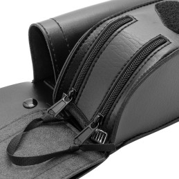 Saddlebag Guard Bag Water Bottle Holder For Harley Touring Road King Street Electra Glide FLHR FLTR FLHT Black