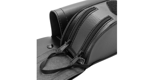 Saddlebag Guard Bag Water Bottle Holder For Harley Touring Road King Street Electra Glide FLHR FLTR FLHT Black