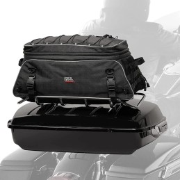 Travel Luggage Tour-Pack Rack Bag Collapsible Trunk Bags with Bar Straps for Street Glide for Electra Glide for Trike