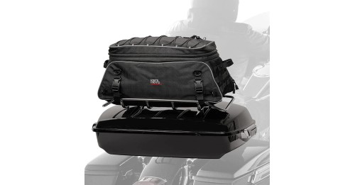 Travel Luggage Tour-Pack Rack Bag Collapsible Trunk Bags with Bar Straps for Street Glide for Electra Glide for Trike