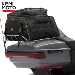 Travel Luggage Tour-Pack Rack Bag Collapsible Trunk Bags with Bar Straps for Street Glide for Electra Glide for Trike