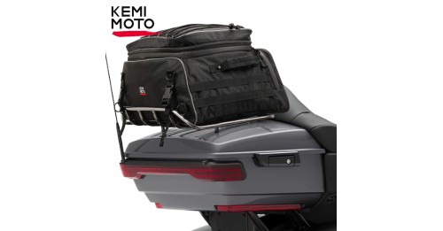 Travel Luggage Tour-Pack Rack Bag Collapsible Trunk Bags with Bar Straps for Street Glide for Electra Glide for Trike