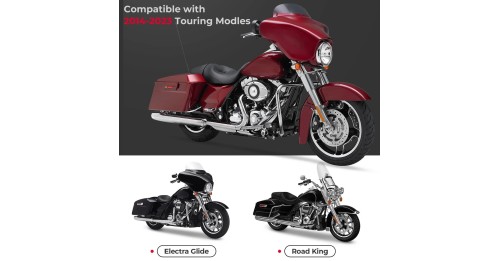 Saddlebag Lid Organizers 2 Pack Storeage for Touring Street Glide Road King Road Glide Electra Glide FLT FLH 2014-2023