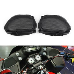 Mesh Speaker Grill For Harley Road Glide FLTR Ultra FLTRU Custom FLTRX 1998-2013 Black