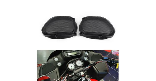 Mesh Speaker Grill For Harley Road Glide FLTR Ultra FLTRU Custom FLTRX 1998-2013 Black