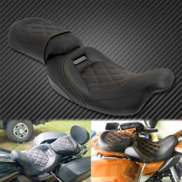 Fotel dwuosobowy kierowcy i pasażera skórzany  Harley Davidson Touring CVO Electra Street Glide Road King  09-23