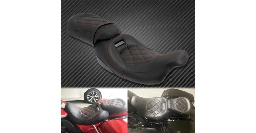 Fotel dwuosobowy kierowcy i pasażera skórzany  Harley Davidson Touring CVO Electra Street Glide Road King  09-23