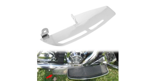 Chrome Driver Floorboard Footboard Heel Guard For Harley Touring Road King Electra Glide Softail CVO Ultra FLTRUSE