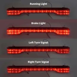 Rear Tour-Pak King Tour Trunk Pack Turn Signal Brake LED Light For Harley Touring Road Electra Glide Limited 14-2021