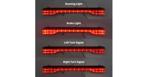 Rear Tour-Pak King Tour Trunk Pack Turn Signal Brake LED Light For Harley Touring Road Electra Glide Limited 14-2021