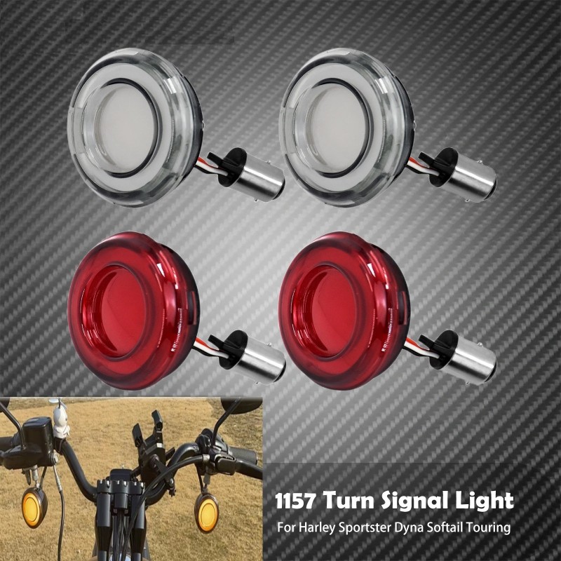 Turn Signal Conversions LED Panel Light 1156 1157 Bullet Style For Harley Davidson Sportster Touring Breakout Fat Boy Softail