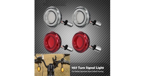 Turn Signal Conversions LED Panel Light 1156 1157 Bullet Style For Harley Davidson Sportster Touring Breakout Fat Boy Softail