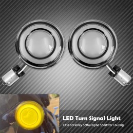 Turn Signal Conversions LED Panel Light 1156 1157 Bullet Style For Harley Davidson Sportster Touring Breakout Fat Boy Softail