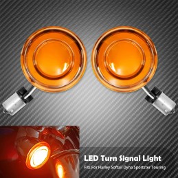 Turn Signal Conversions LED Panel Light 1156 1157 Bullet Style For Harley Davidson Sportster Touring Breakout Fat Boy Softail