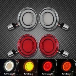 Turn Signal Conversions LED Panel Light 1156 1157 Bullet Style For Harley Davidson Sportster Touring Breakout Fat Boy Softail