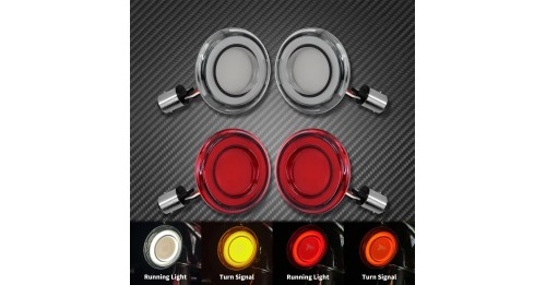 Turn Signal Conversions LED Panel Light 1156 1157 Bullet Style For Harley Davidson Sportster Touring Breakout Fat Boy Softail