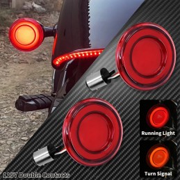 Turn Signal Conversions LED Panel Light 1156 1157 Bullet Style For Harley Davidson Sportster Touring Breakout Fat Boy Softail