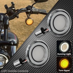 Turn Signal Conversions LED Panel Light 1156 1157 Bullet Style For Harley Davidson Sportster Touring Breakout Fat Boy Softail