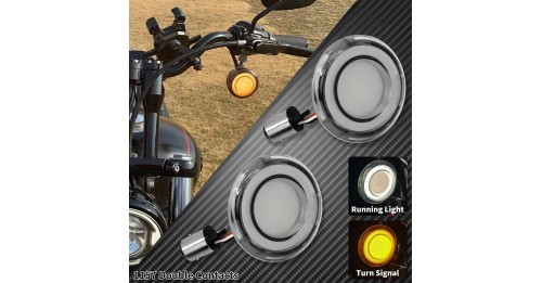 Turn Signal Conversions LED Panel Light 1156 1157 Bullet Style For Harley Davidson Sportster Touring Breakout Fat Boy Softail