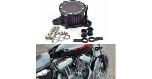 Air Filter CNC Air Cleaner Intake System Kit For Harley Sportster XL883 XL1200 Iron 883 48 72 1991-2023