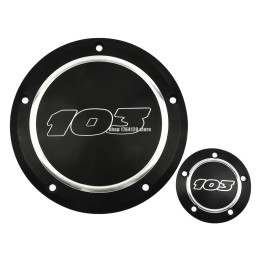 Derby Cover Timer Timing Cover 103 2pcs Aluminum For Harley Dyna 1999-2017 FLSTF Fat Boy 2001-2013 Softail Touring