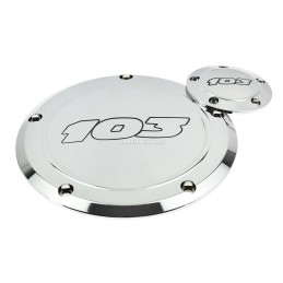 Derby Cover Timer Timing Cover 103 2pcs Aluminum For Harley Dyna 1999-2017 FLSTF Fat Boy 2001-2013 Softail Touring