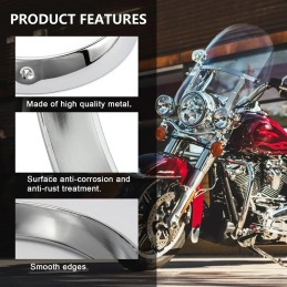 Headlight Lamp Trim Ring Cover 7" Headlight Assembly for harley Touring Road King Electra Glide Street FLHT FLHR