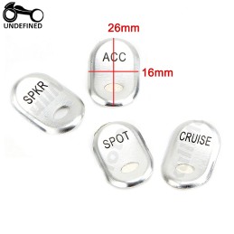 4pcs Chrome Steel Motorcycle Rocker Panel Switch Button Covers For Harley Davidson Touring Road Glide FLHT FLTR 1996-2013