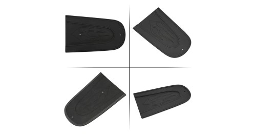 Flame Stitch Leather Motorcycle Black Rear Fender Bib Cover Pad Accessories Fit For Harley Sportster 883 1200 2004-up