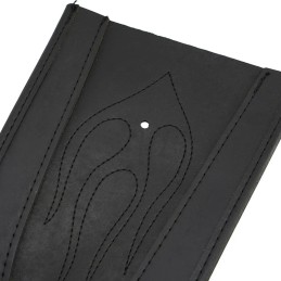 Flame Stitch Leather Motorcycle Black Rear Fender Bib Cover Pad Accessories Fit For Harley Sportster 883 1200 2004-up