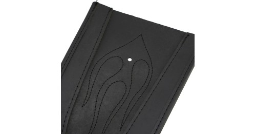 Flame Stitch Leather Motorcycle Black Rear Fender Bib Cover Pad Accessories Fit For Harley Sportster 883 1200 2004-up