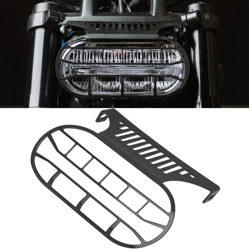 Czarna osłona grill na przedni reflektor motocykla dla modeli Harley Sportster S RH1250  2021-2022