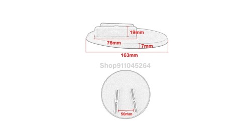 Foot Kickstand ABS Side Stand Pad Plate Base Coaster Puck Motocross Accessories Harley Davidson Touring Sportster Dyna