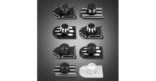 Rear Fender Seat Bolt Screw Nut Tab Kit Mount Knob Cover Harley Davidson Dyna Sportster XL Touring FLHR Softail