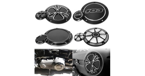 Engine Derby Timing Timer Cover Clutch Side Covers Aluminum For Harley Dyna Softail Touring Road King Street Glide