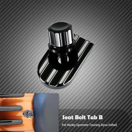 Rear Fender Seat Bolt Screw Nut Tab Kit Mount Knob Cover Harley Davidson Dyna Sportster XL Touring FLHR Softail